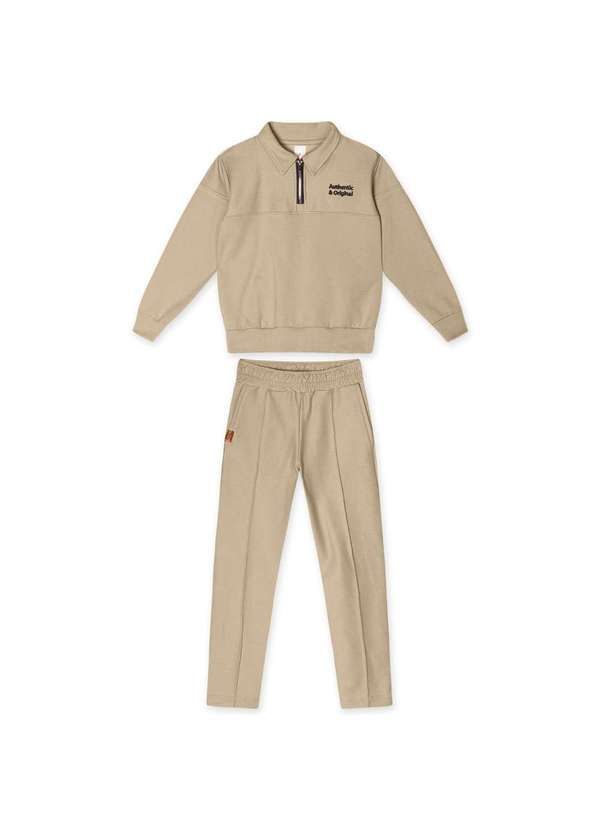 Marisol - Conjunto Longo Infantil Masculino Marisol Bege