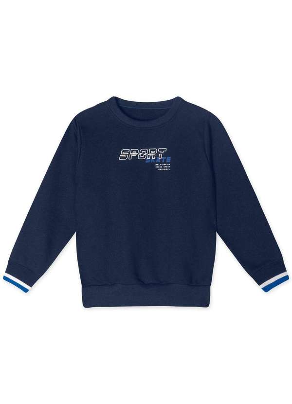 Marisol - Conjunto Longo Moletom Infantil Masculino Marisol Azul 2