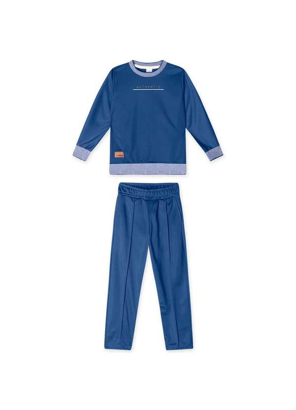 Marisol - Conjunto Longo Moletom Infantil Masculino Marisol Azul 2