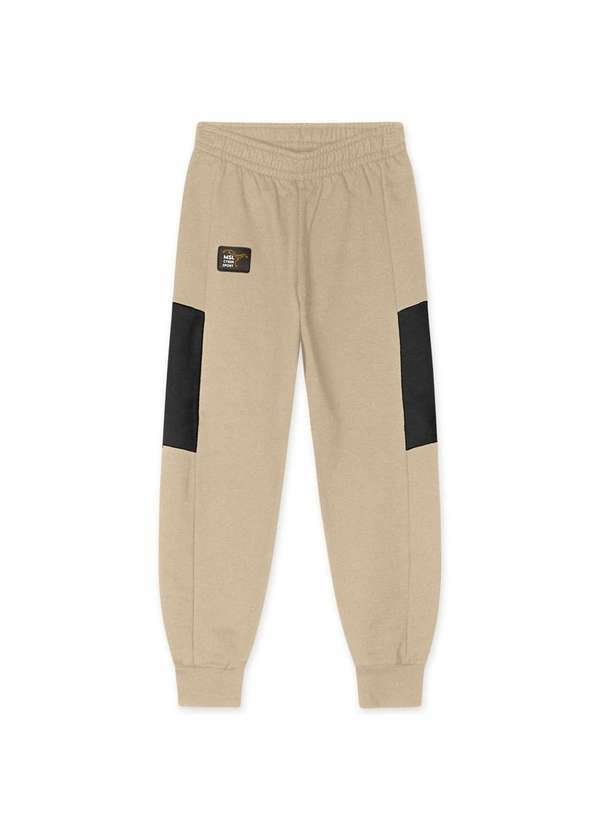 Marisol - Conjunto Longo Moletom Infantil Masculino Marisol Bege 3