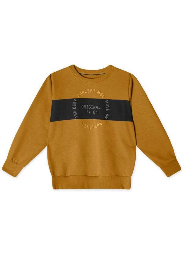 Marisol - Conjunto Longo Moletom Infantil Masculino Marisol Marrom 2