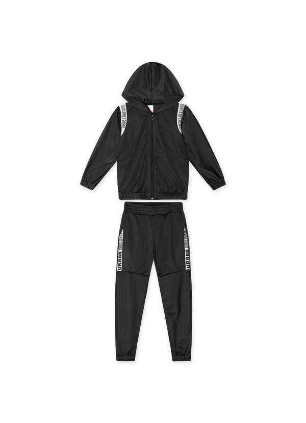 Marisol - Conjunto Longo Moletom Infantil Masculino Marisol Preto 1