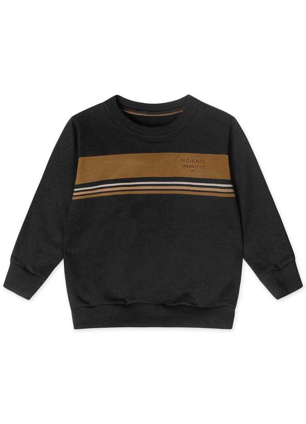 Marisol - Conjunto Longo Moletom Infantil Masculino Marisol Preto 2