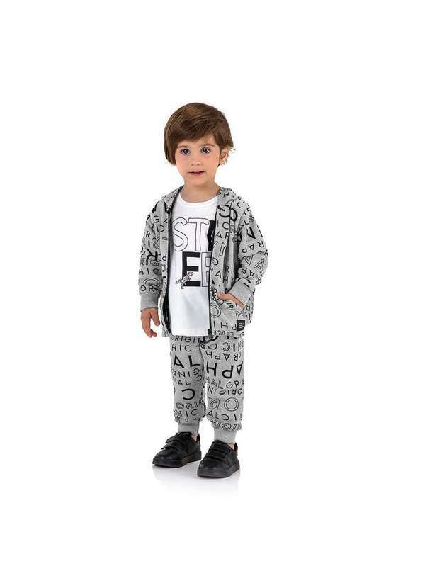 Marisol - Conjunto Longo Moletom Infantil Masculino Marisol Verde 4