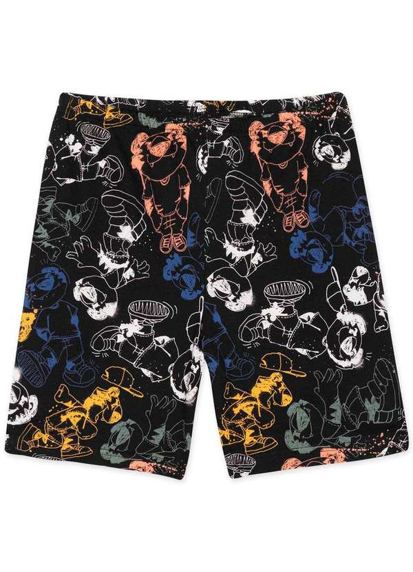 Tigor T Tigre - Pijama Infantil Menino Manga Curta Tigor Preto 3