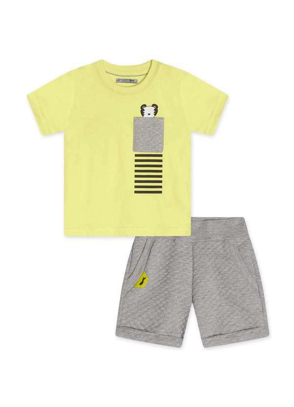 Tigor T Tigre - Conjunto Curto Bebe Masculino Tigor T. Tigre Verde