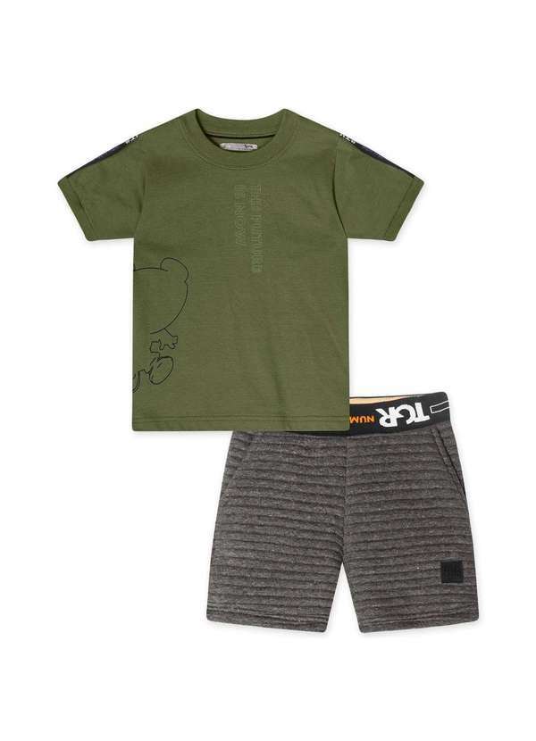 Tigor T Tigre - Conjunto Curto Masculino Bebe Tigor T. Tigre Verde
