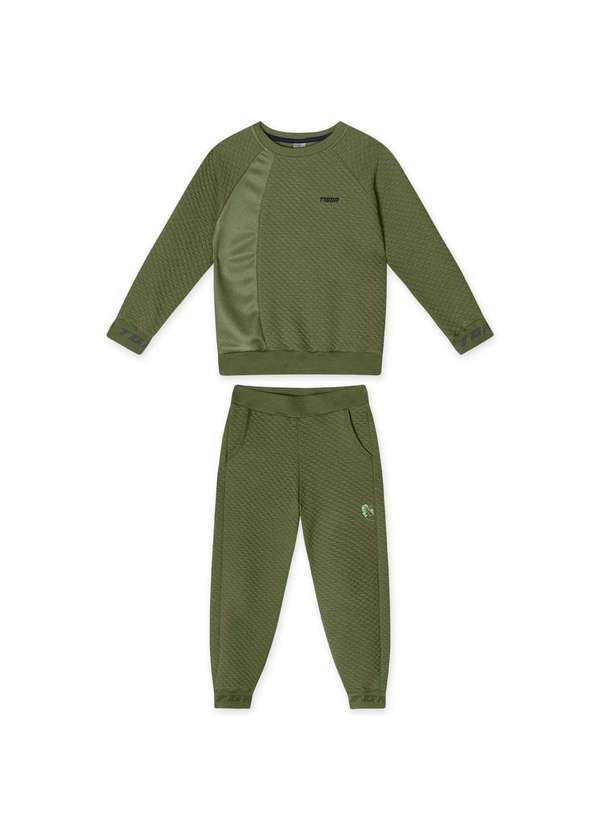 Tigor T Tigre - Conjunto Longo Infantil Masculino Tigor T. Tigre Verde