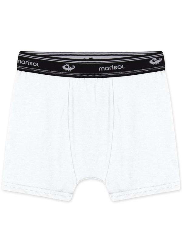 Marisol - Cueca Boxer Infantil Menino Antiviral Marisol Branco