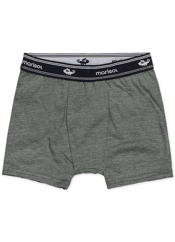 Marisol - Cueca Boxer Infantil Menino Antiviral Marisol Cinza