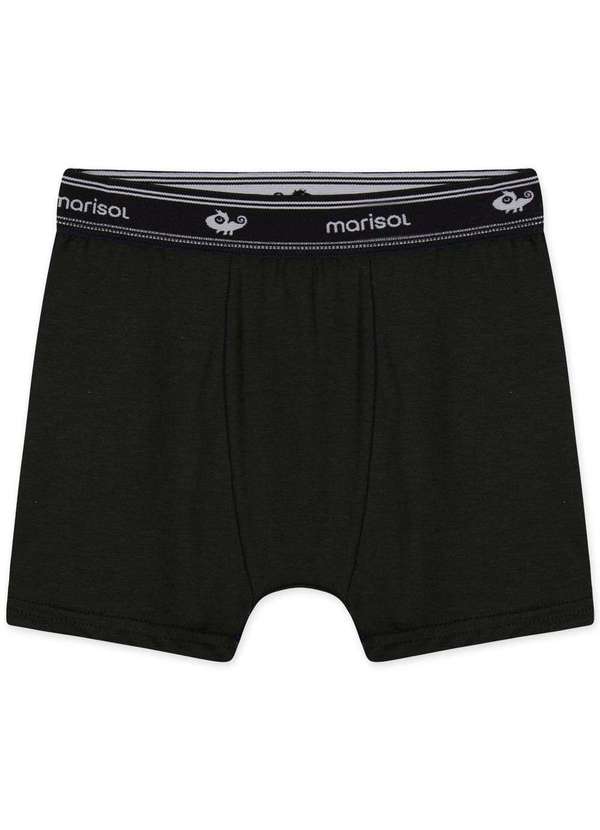 Marisol - Cueca Boxer Infantil Menino Antiviral Marisol Preto