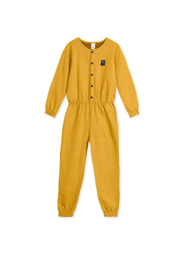 Marisol - Macacao Infantil Manga Longa Marisol Marrom