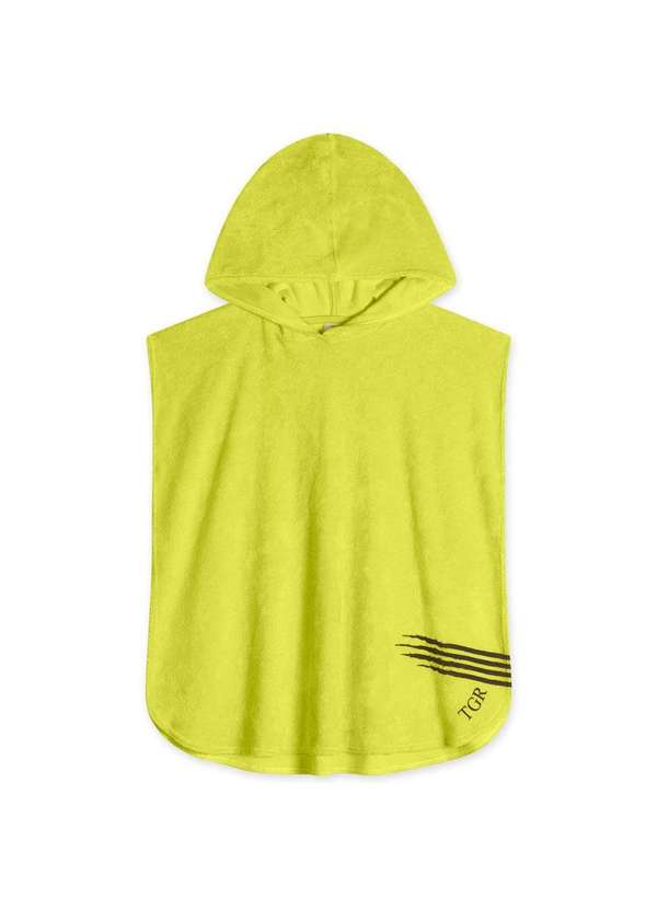Tigor T Tigre - Roupao Poncho Manga Curta Infantil Masculino Tigor Amarelo