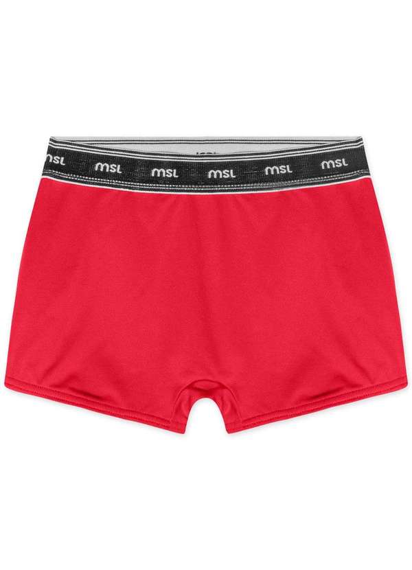 Marisol - Sunga Boxer com Protecao Solar Infantil Masculina Marisol Vermelho