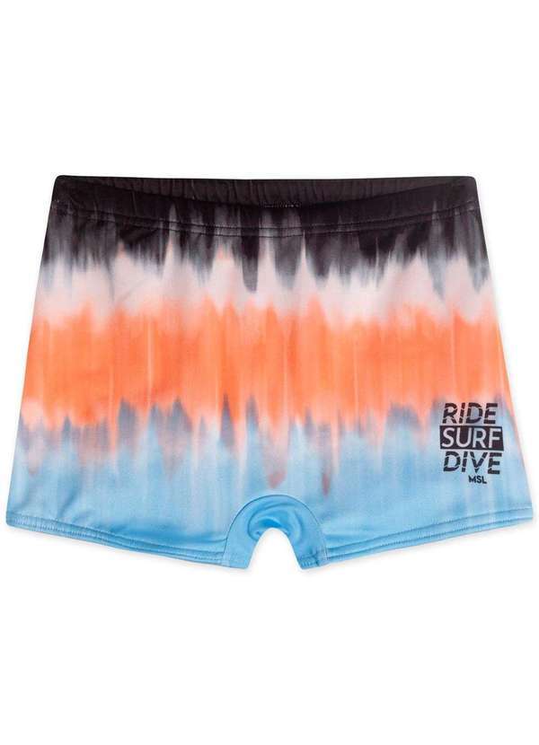 Marisol - Sunga Boxer com Protecao Solar Infantil Masculino Marisol Laranja