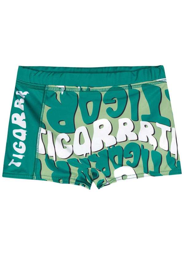 Tigor T Tigre - Sunga Infantil Masculina Tigor Verde