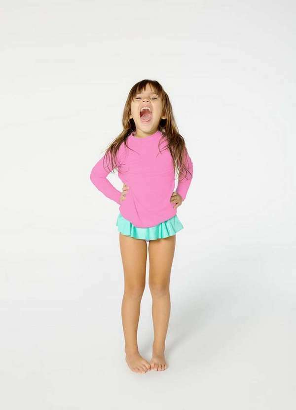 Blueman - Blusa Protecao Uv Infantil Rosa