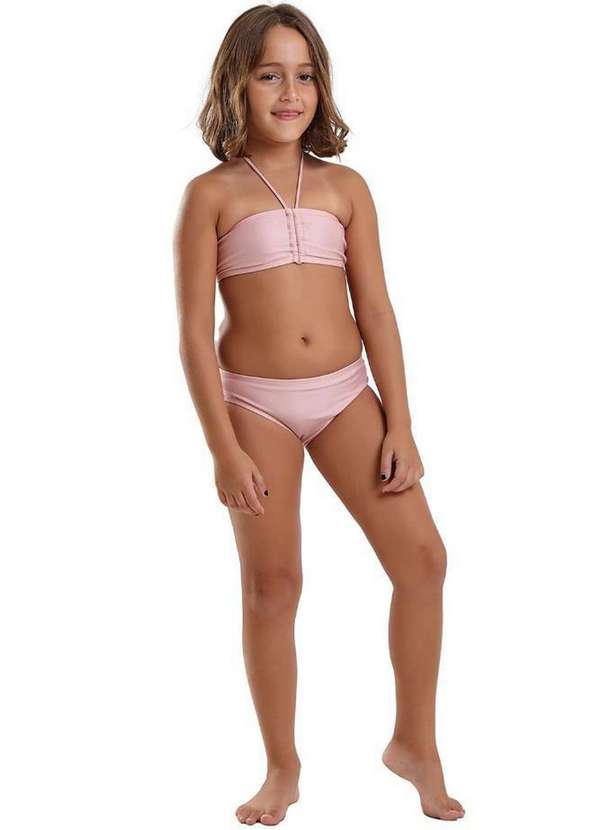 Blueman - Conjunto Sereia Liso Infantil Rosa