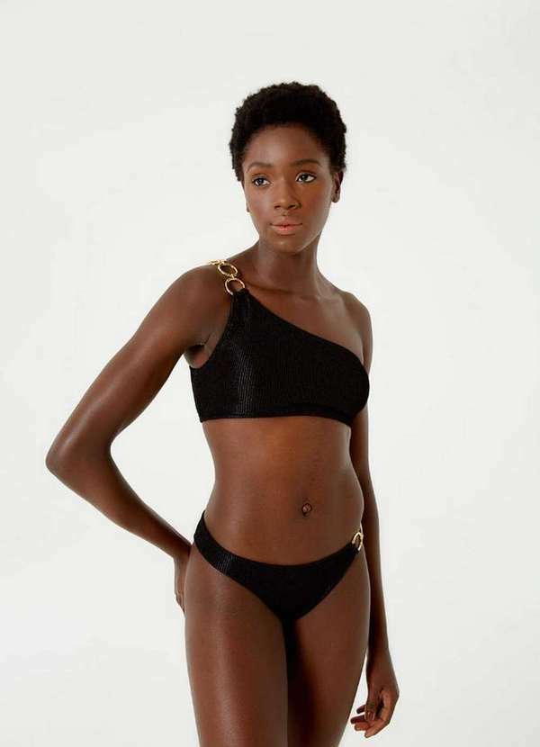 Blueman - Tanga Sicilia Textura Wavy Shine Preto