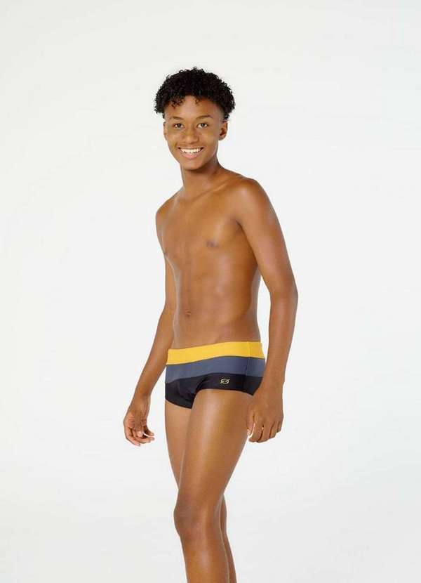 Blueman - Sunga Army Crepusculo Infantil Amarelo