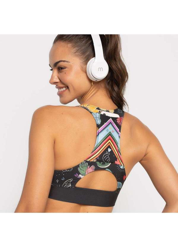 Livre e Leve - Top com Bolsinho e Bojo Vibre Amor Estampado