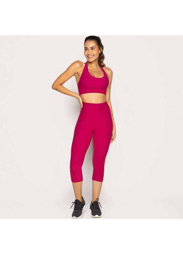 Livre e Leve - Calça Corsário Texturizada Rosa Desejo Rosa 6