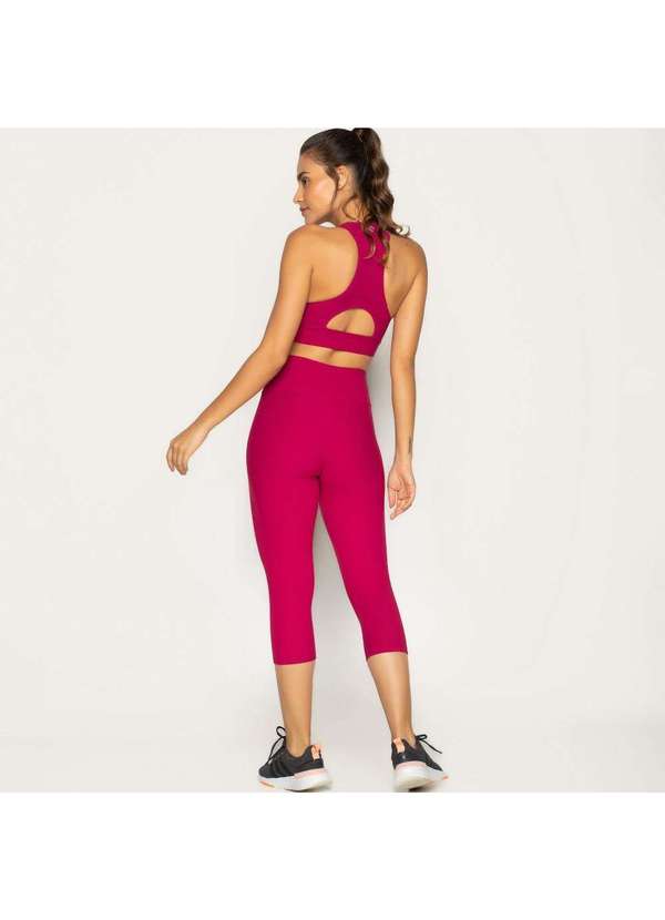 Livre e Leve - Calça Corsário Texturizada Rosa Desejo Rosa 7