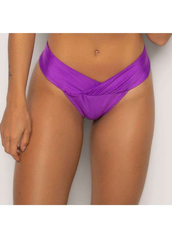 Livre e Leve - Calcinha Biquíni Transpassada Fuchsia Roxo