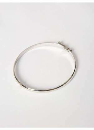 Principessa - Bracelete Liso em Banho de Ródio Branco Dinamarca - PRINCIPESSA