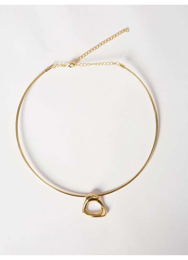 Principessa - Choker Aro com Pingente Dourado Argelia