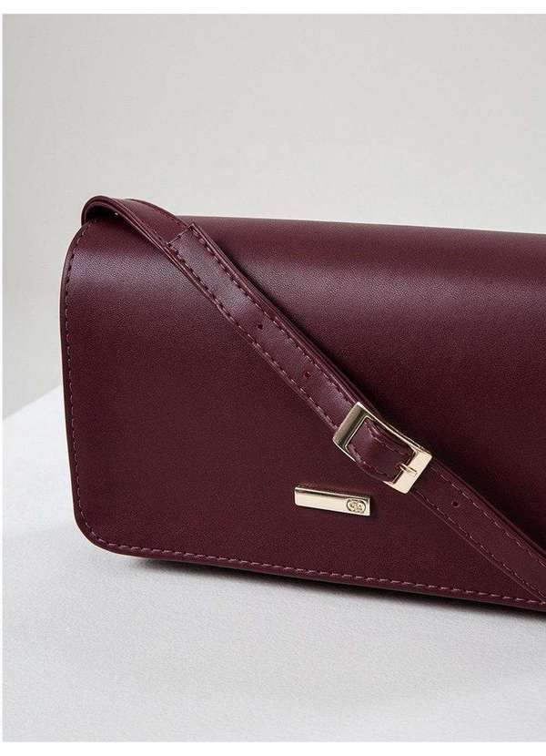 Principessa - Bolsa Tiracolo Pequena Bordô Toscana