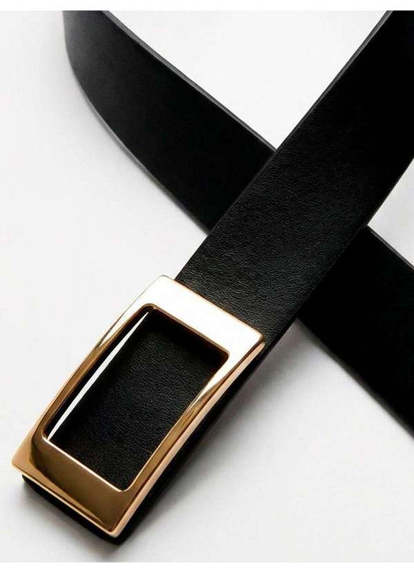 Principessa - Cinto Dupla Face com Fivela Bicolor Preto e Camel Ariadna 3