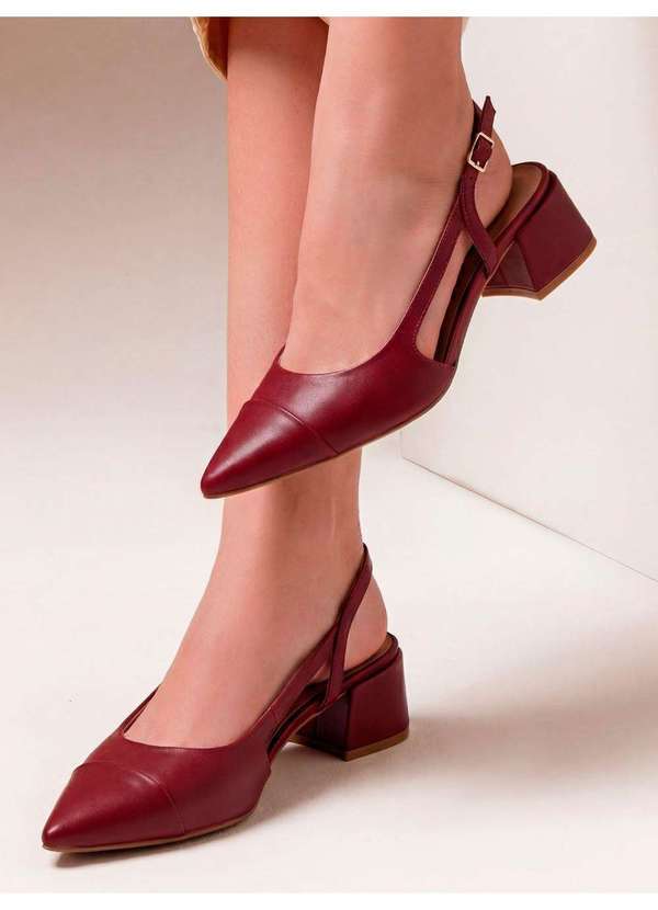 Principessa - Scarpin Slingback Bordô Marietta
