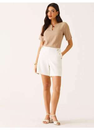 Principessa - Bermuda Alfaitaria Classica Off White Mariah - PRINCIPESSA