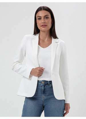 Principessa - Blazer Botão Único Off White Juliete - PRINCIPESSA