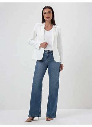 Principessa - Blazer Botão Único Off White Juliete - PRINCIPESSA