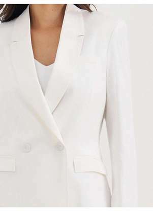Principessa - Blazer Intermediário Transpassado Off White Valentine - PRINCIPESSA