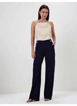 Principessa - Blusa de Cetim com Cava Americana Nude Samira - PRINCIPESSA