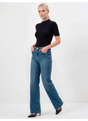Principessa - Blusa Canelada Gola Alta Preto Adri - PRINCIPESSA