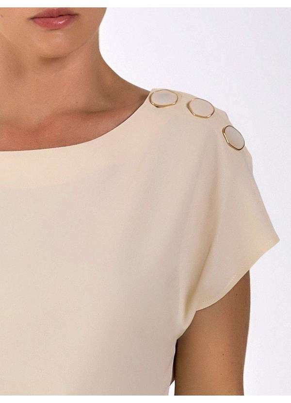 Principessa - Blusa com Decote Canoa Mocha Mousse Britney