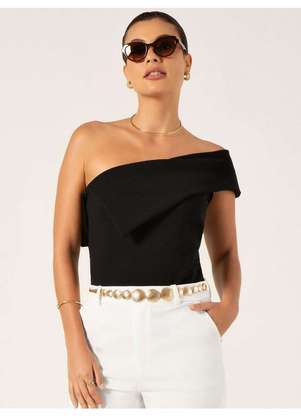 Principessa - Blusa Ombro Só Preta Luandra - PRINCIPESSA