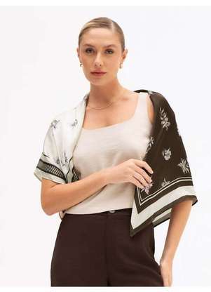Principessa - Blusa sem Manga em Viscose Fluid Aveia Geralda - PRINCIPESSA