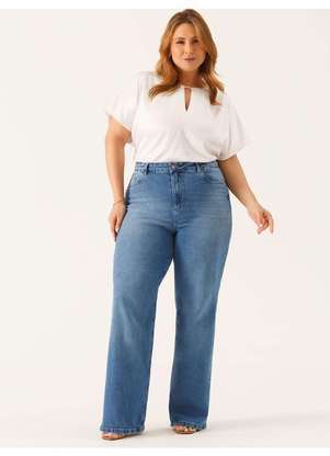 Principessa - Blusa Feminina em Cetim Plus Size Off-White Azelia - PRINCIPESSA