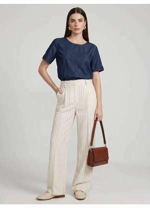 Principessa - Blusa Jeans Reta Azul Escuro Izara - PRINCIPESSA