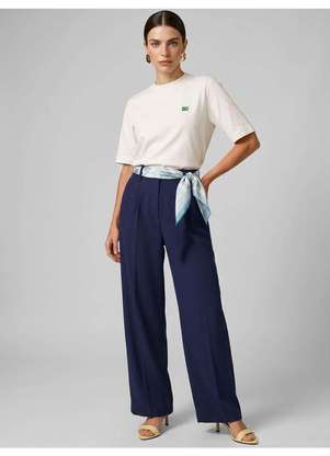 Principessa - Blusa Manga Curta em Algodão com Bordado Off White Alexandra - PRINCIPESSA