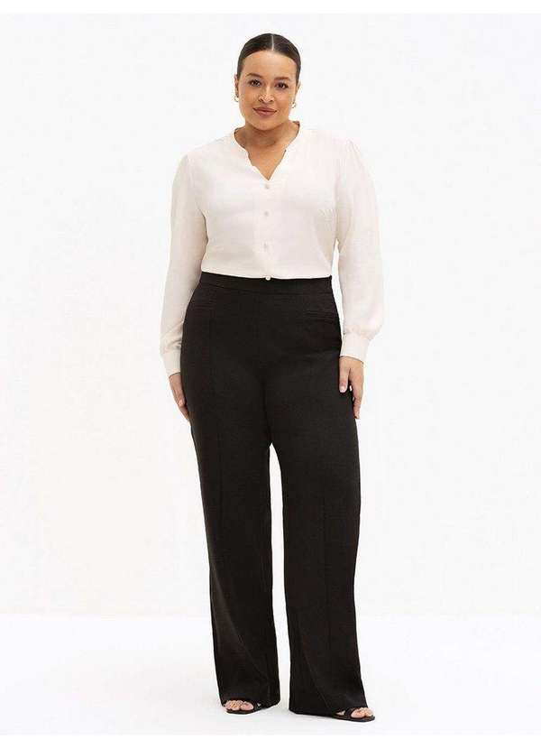 Principessa - Blusa Manga Longa em Crepe Aveia Conceição 2