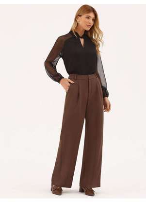 Principessa - Blusa Manga Longa em Crepe Preto Coralise - PRINCIPESSA