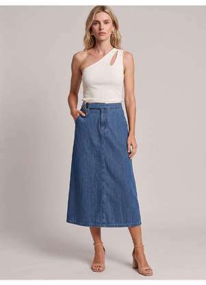 Principessa - Blusa Ombro Só em Malha Canelada Off White Domitila - PRINCIPESSA