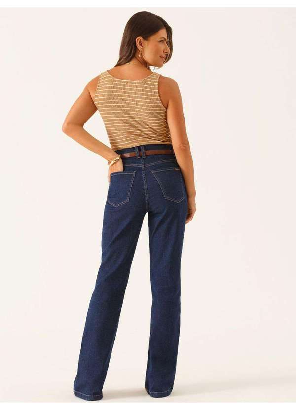 Principessa - Regata Malha Canelada em Viscose Camel X Branco Maira 5