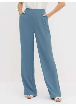 Principessa - Calça Wide Leg Azul Hanna - PRINCIPESSA